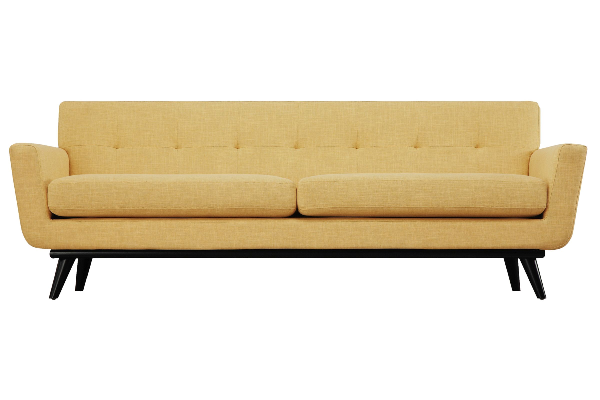 James Mustard Yellow Linen Sofa