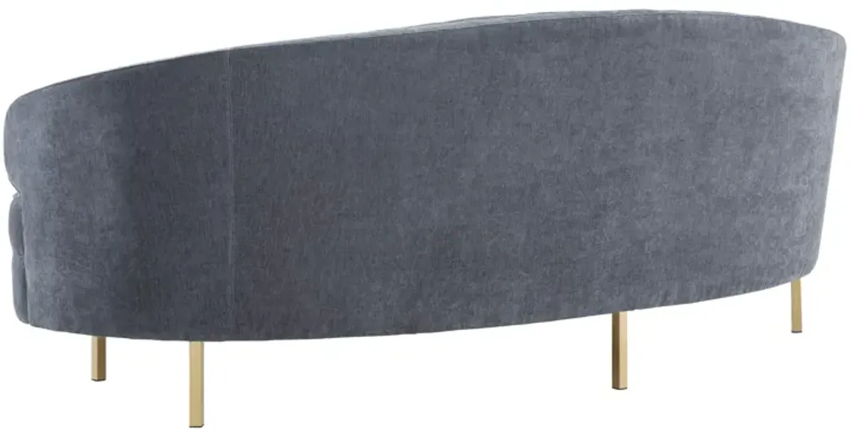 Baila Grey Velvet Sofa