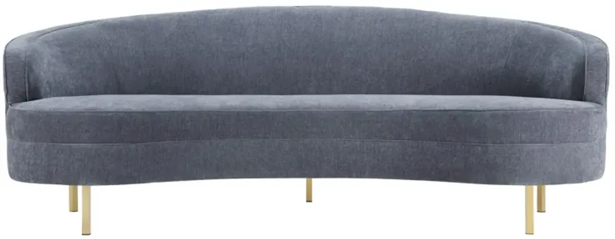 Baila Grey Velvet Sofa