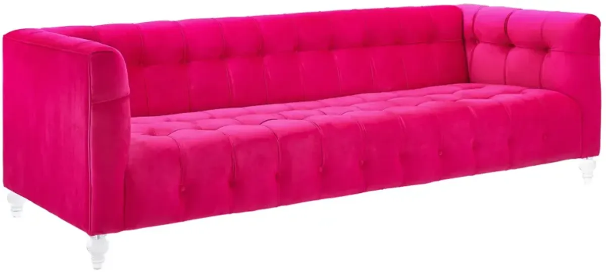 Bea Pink Velvet Sofa