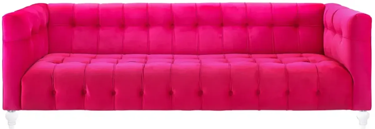 Bea Pink Velvet Sofa