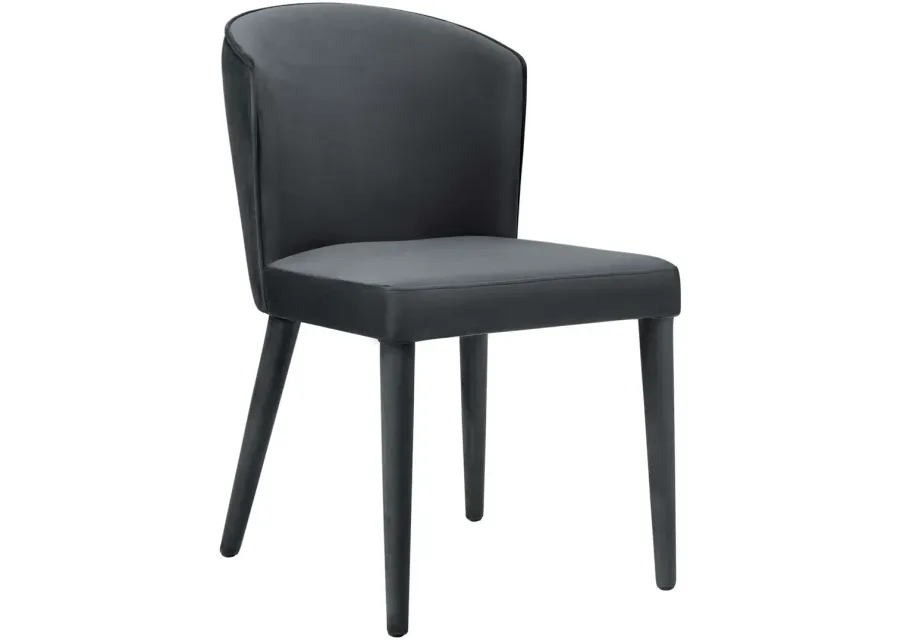 Metropolitan Grey Velvet Chair