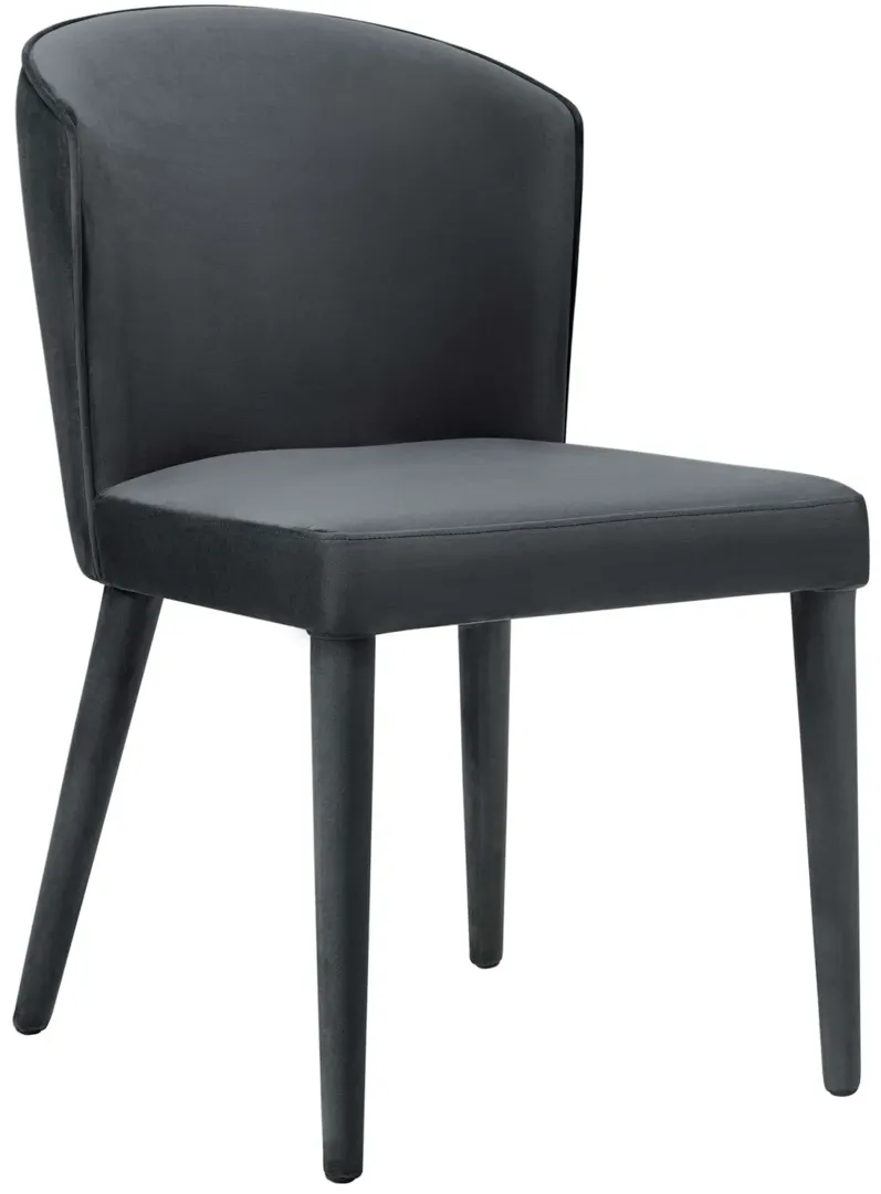 Metropolitan Grey Velvet Chair