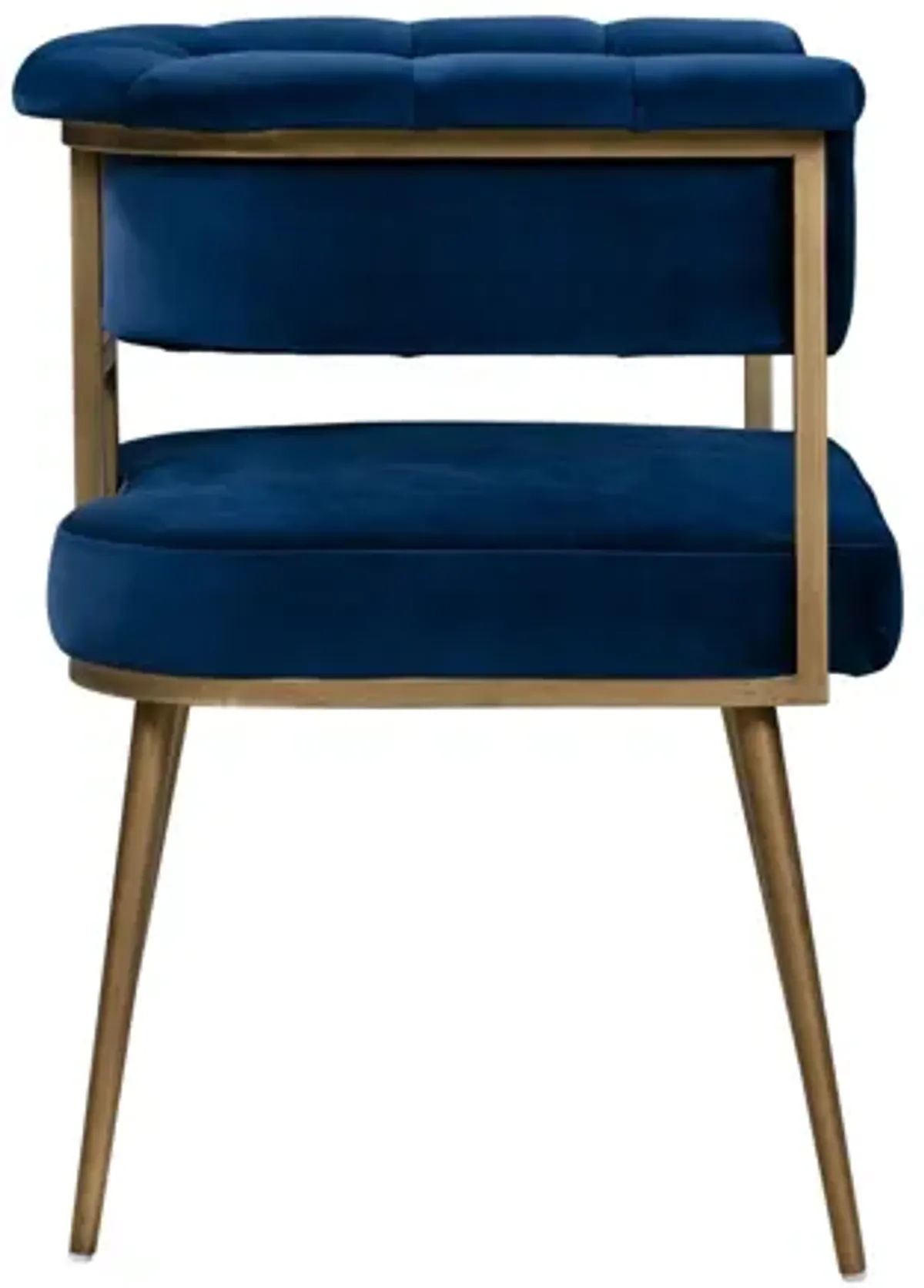 Astrid Navy Velvet Chair