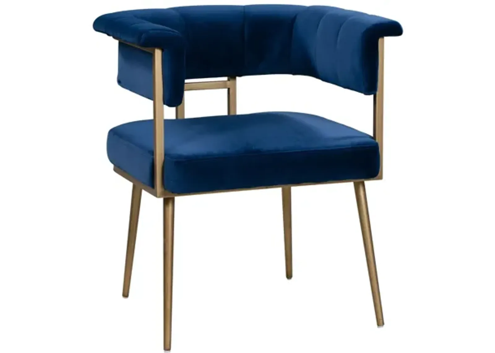 Astrid Navy Velvet Chair