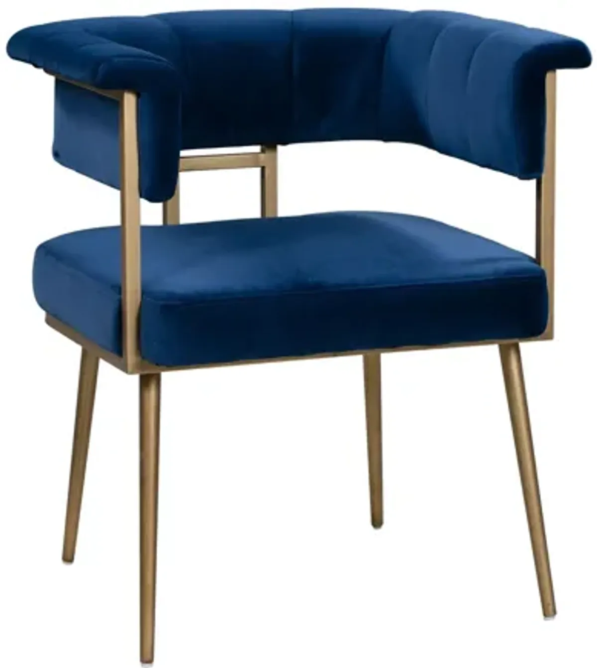 Astrid Navy Velvet Chair