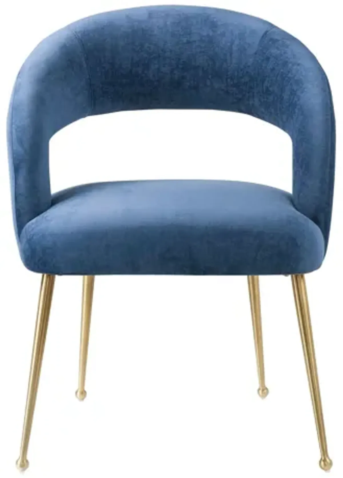 Rocco Slub Navy Dining Chair