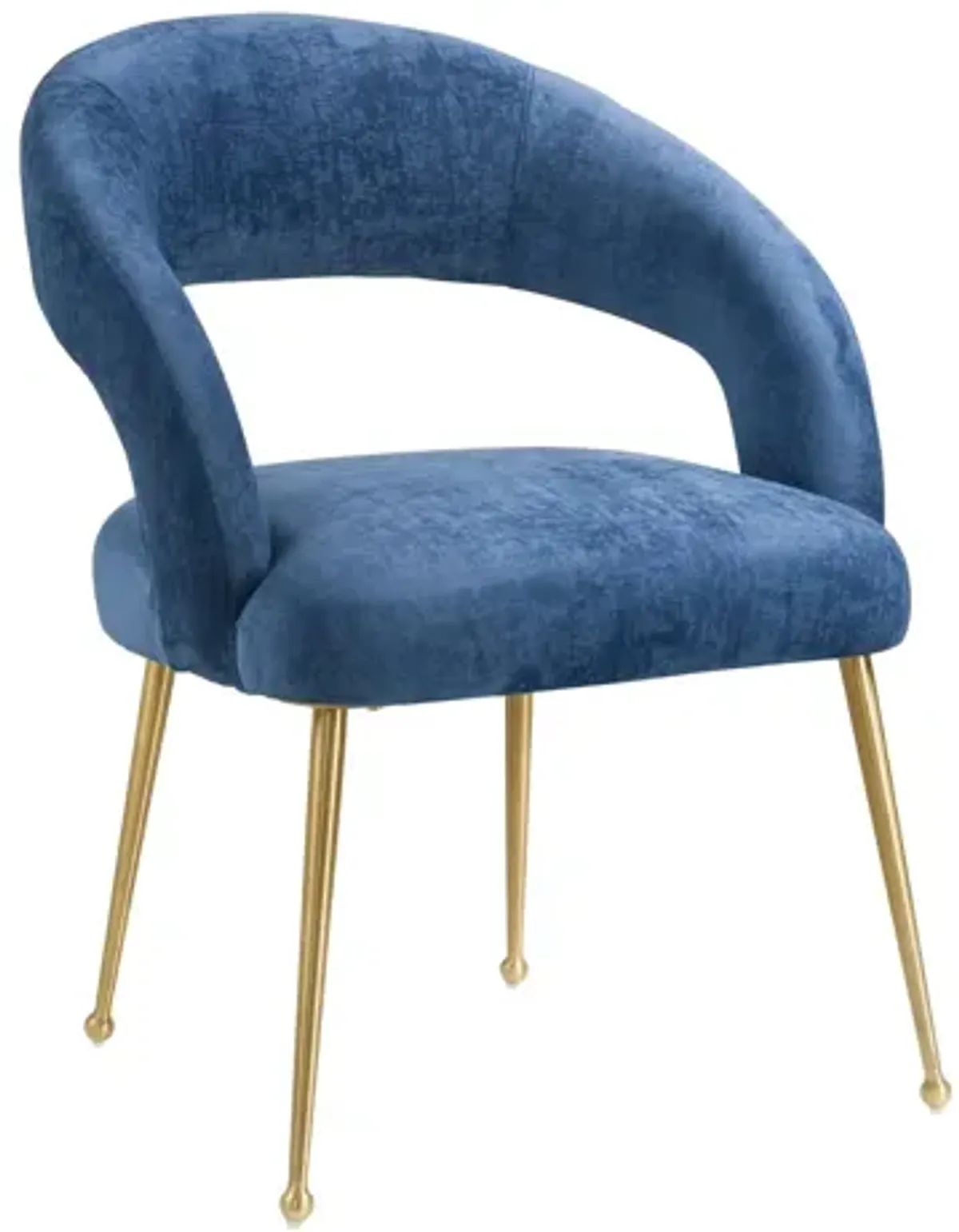 Rocco Slub Navy Dining Chair