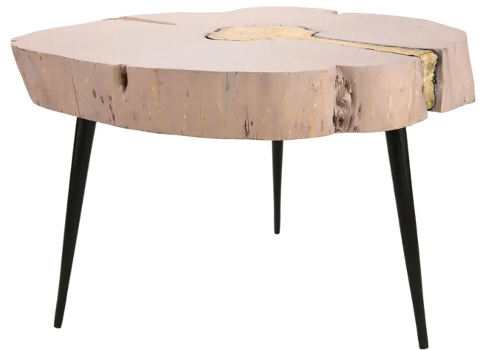 Timber Pink and Brass Coffee Table