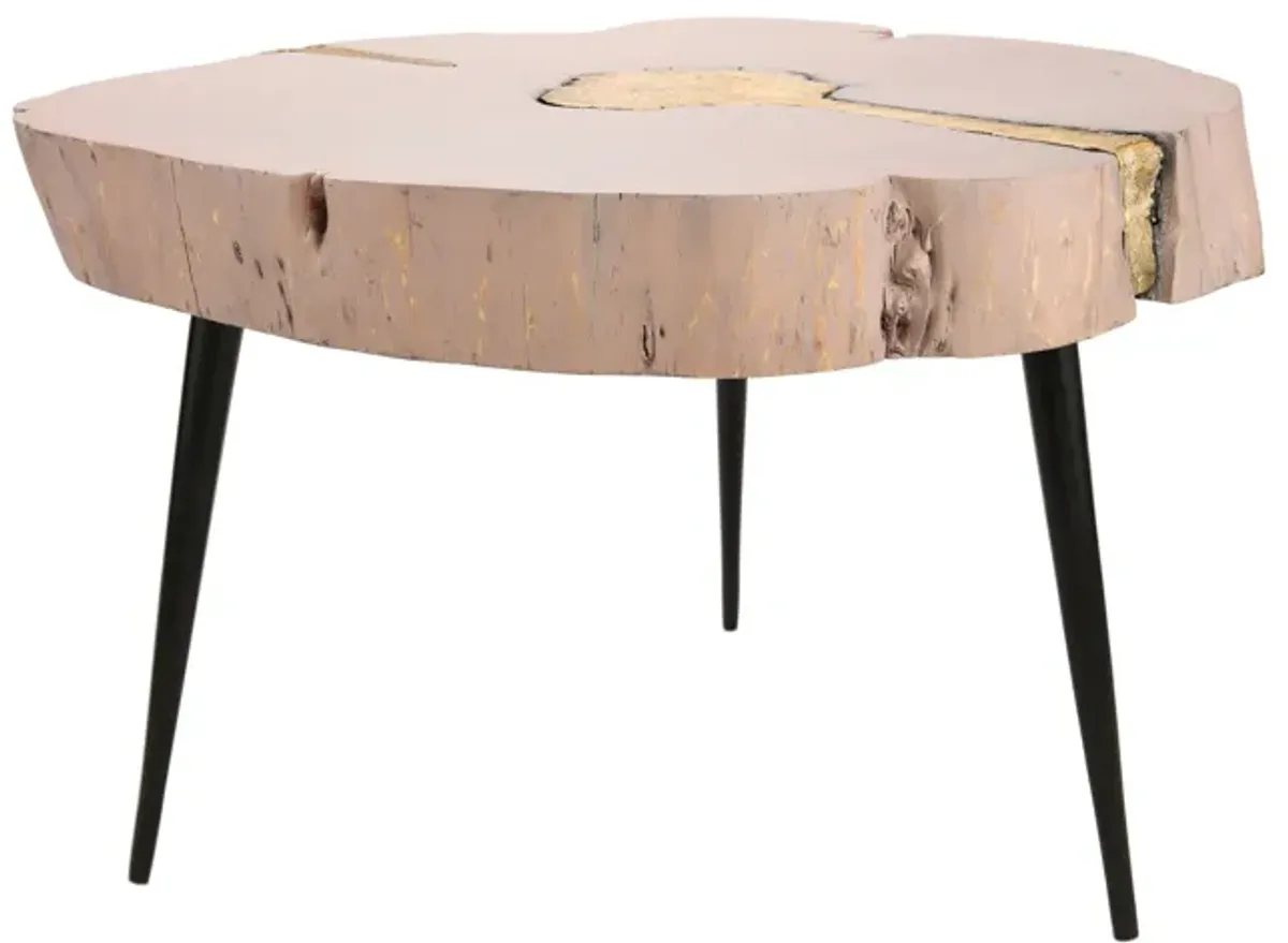 Timber Pink and Brass Coffee Table