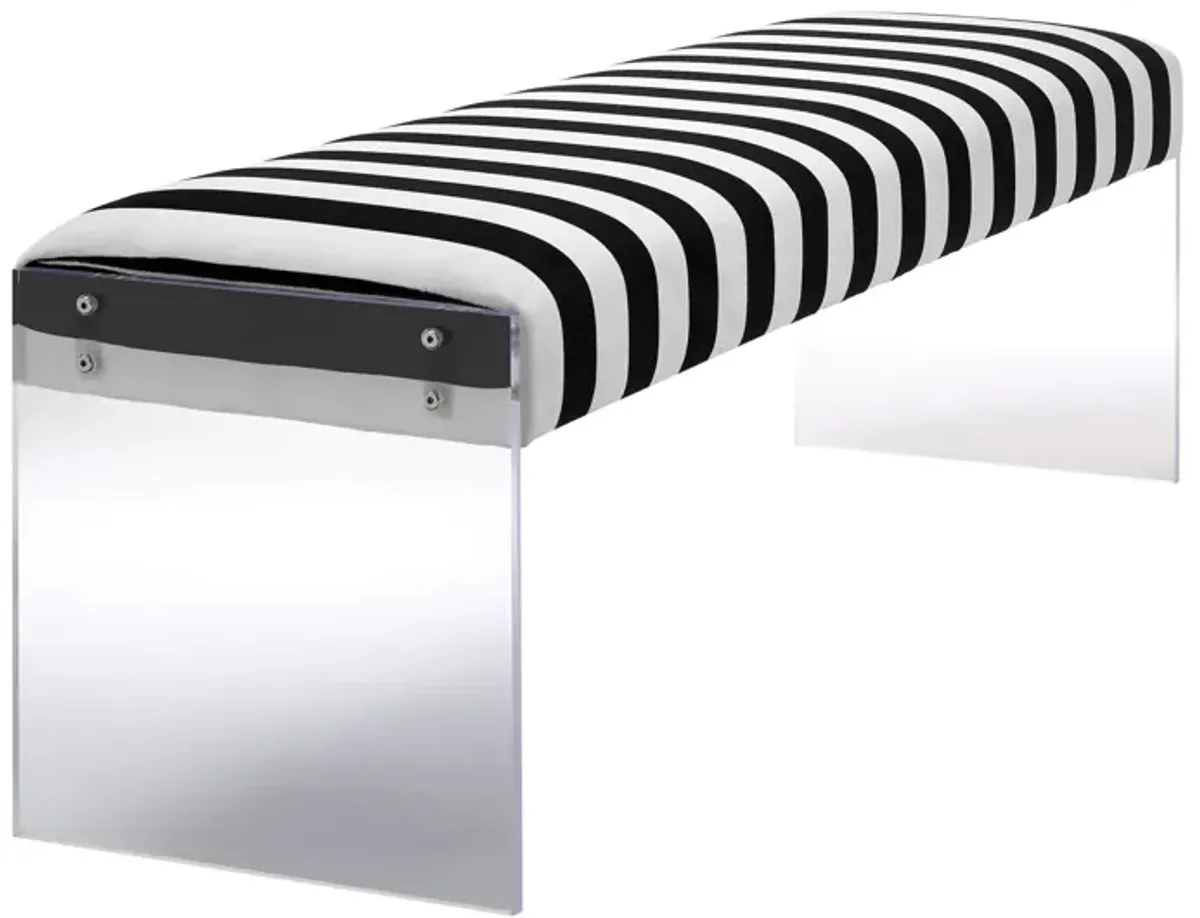 Envy Paris Velvet/Acrylic Bench