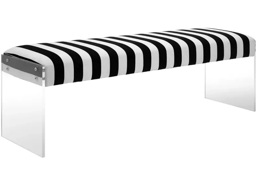 Envy Paris Velvet/Acrylic Bench