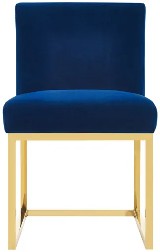 Haute Navy Velvet Chair