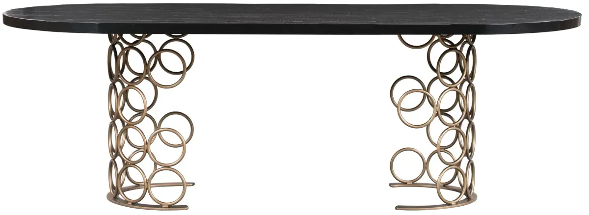 Valentina Brass Dining Table