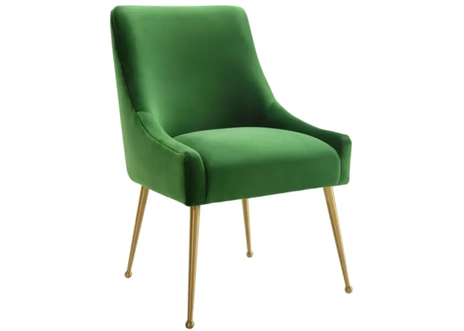 Beatrix Green Velvet Side Chair