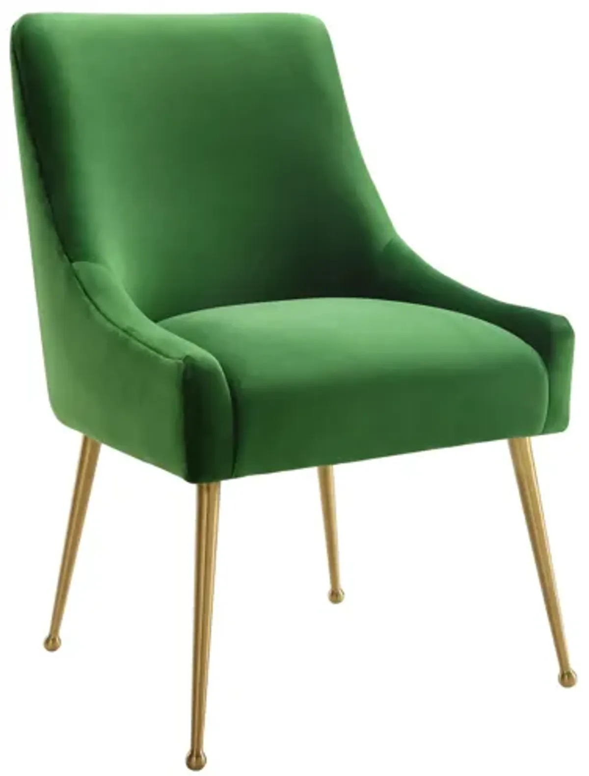 Beatrix Green Velvet Side Chair