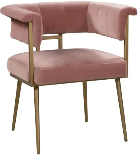 Astrid Blush Velvet Chair