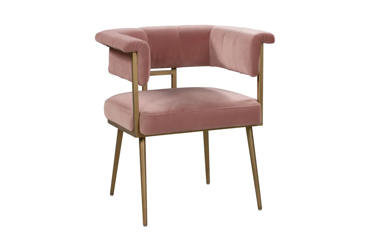 Astrid Blush Velvet Chair