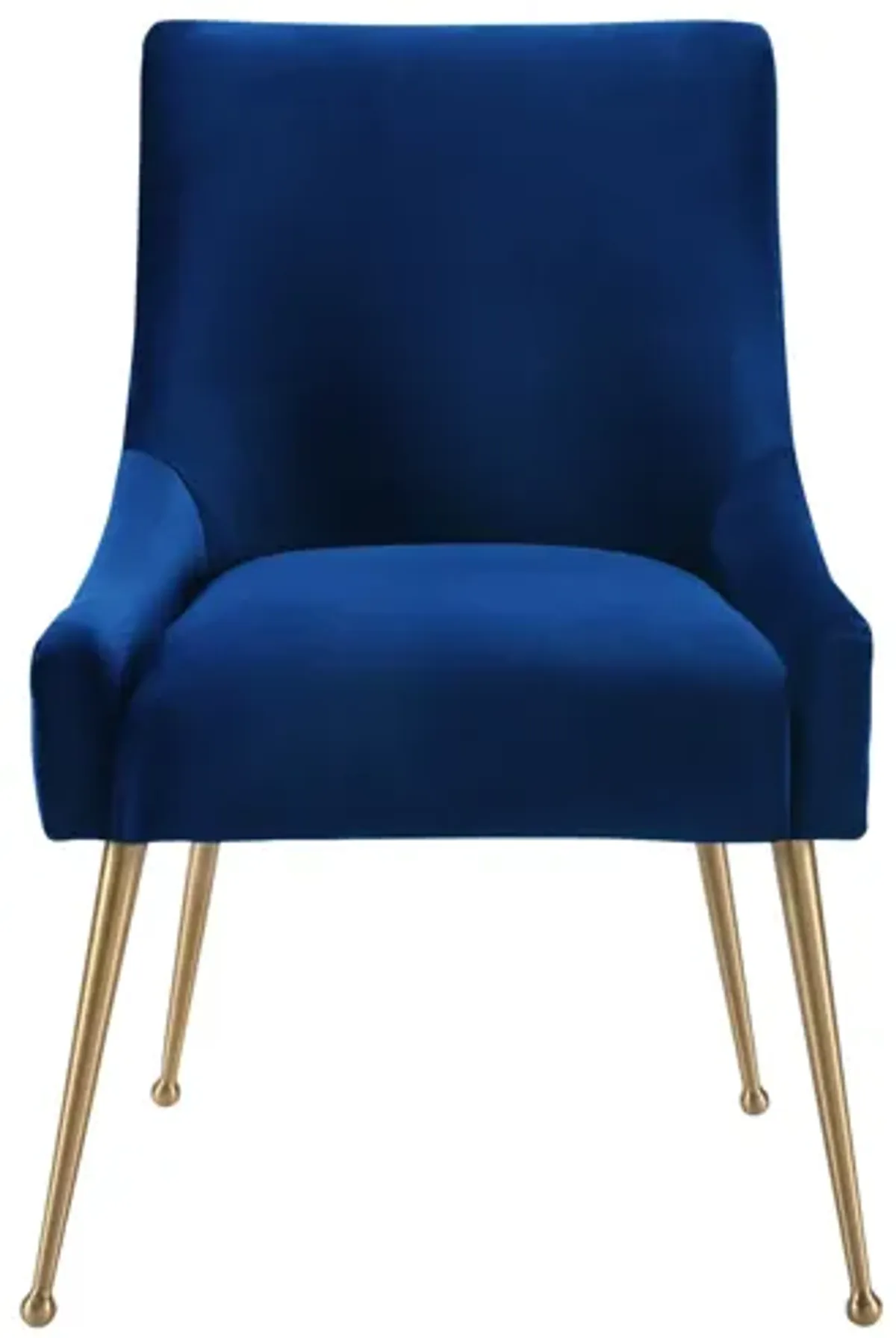 Beatrix Navy Velvet Side Chair