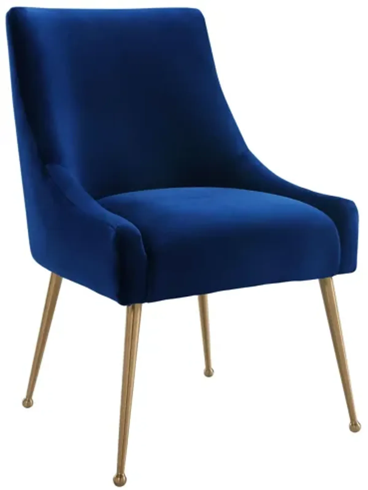 Beatrix Navy Velvet Side Chair