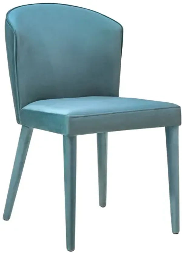 Metropolitan Sea Blue Velvet Chair