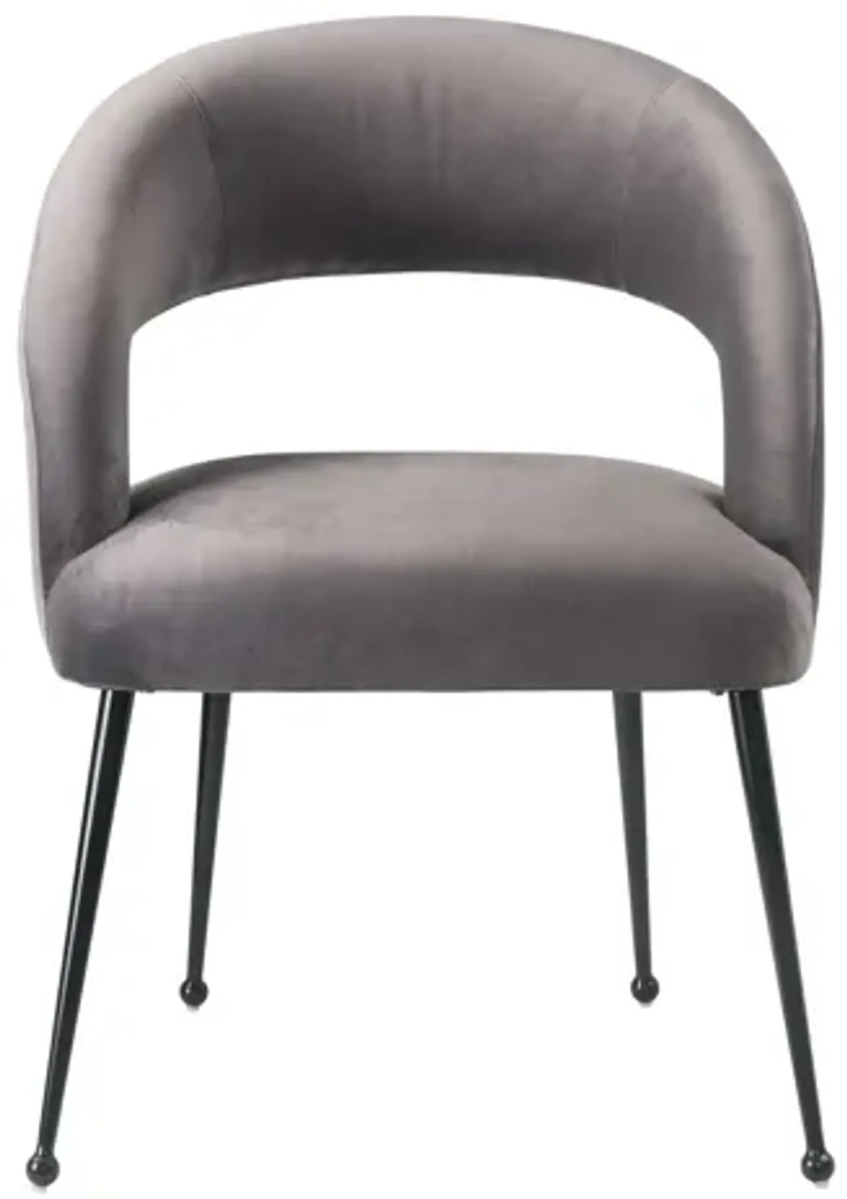 Rocco Grey Velvet Dining Chair