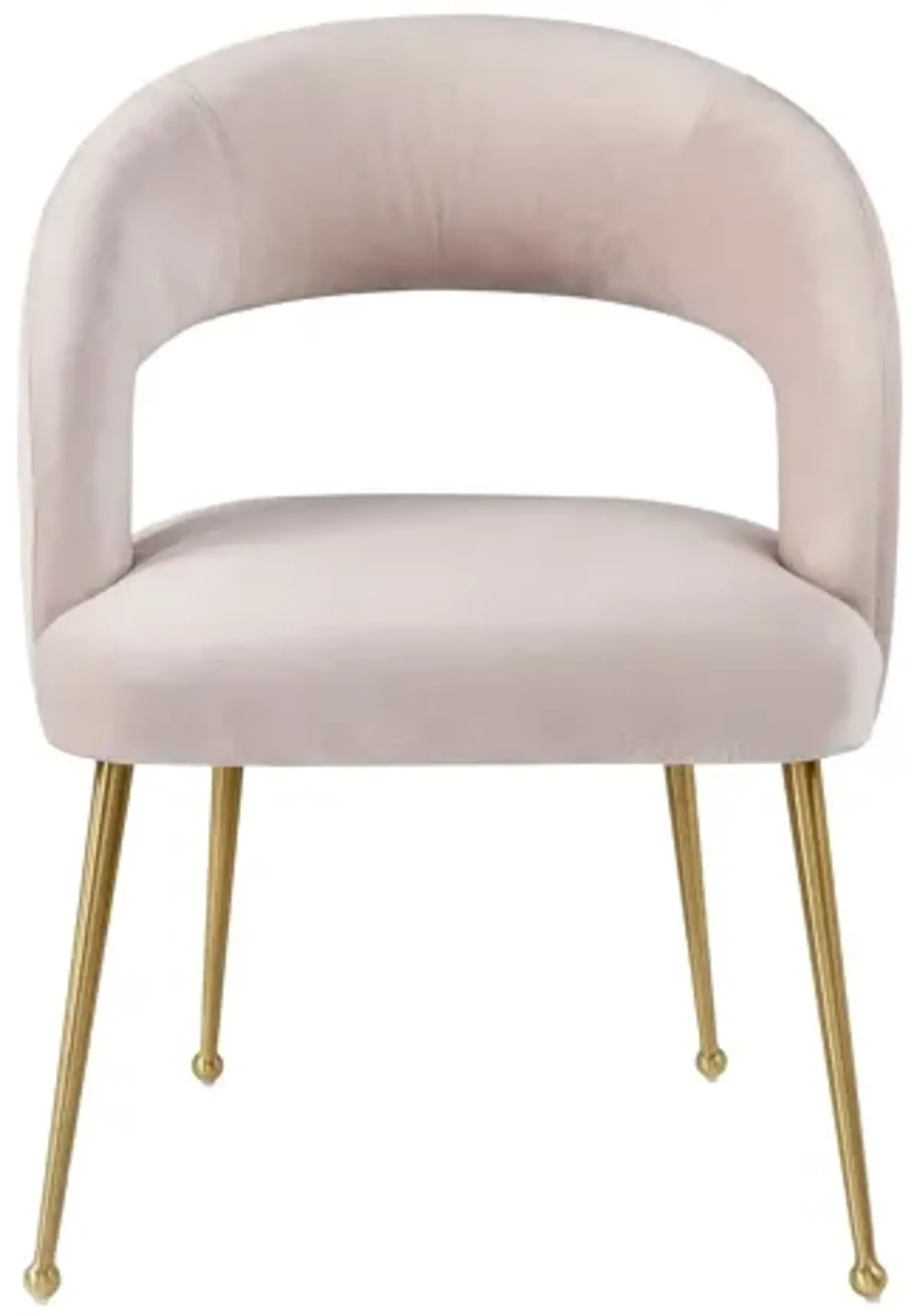 Rocco Blush Velvet Dining Chair