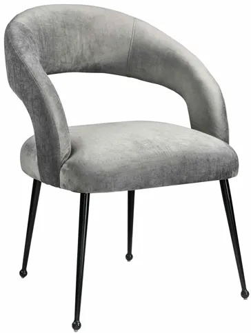 Rocco Slub Grey Dining Chair