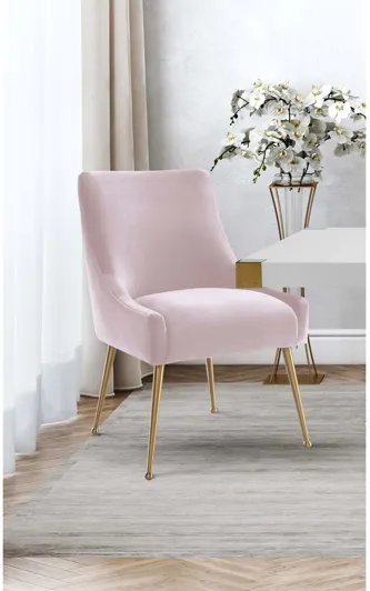 Beatrix Blush Velvet Side Chair