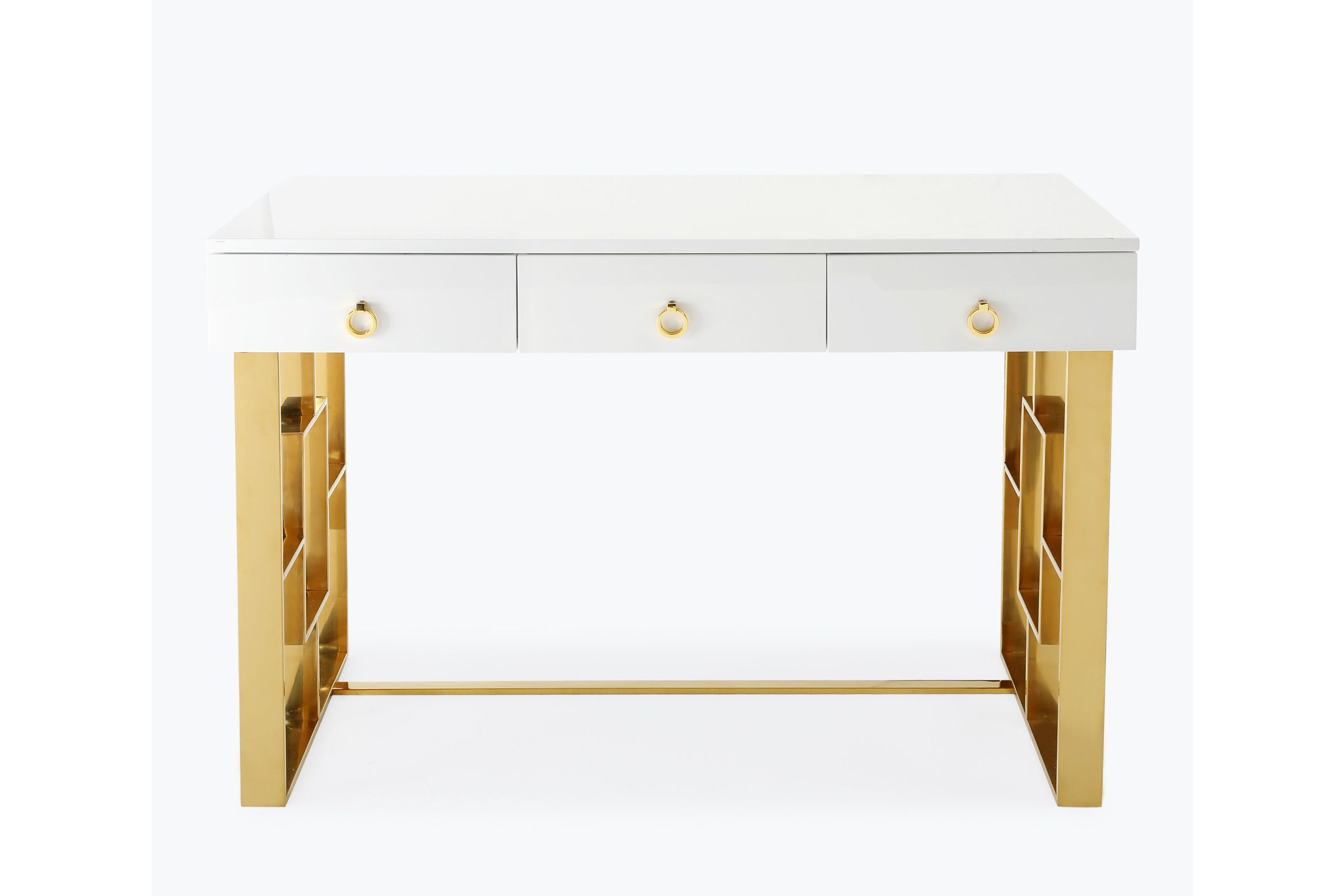 Audrey White Lacquer Desk