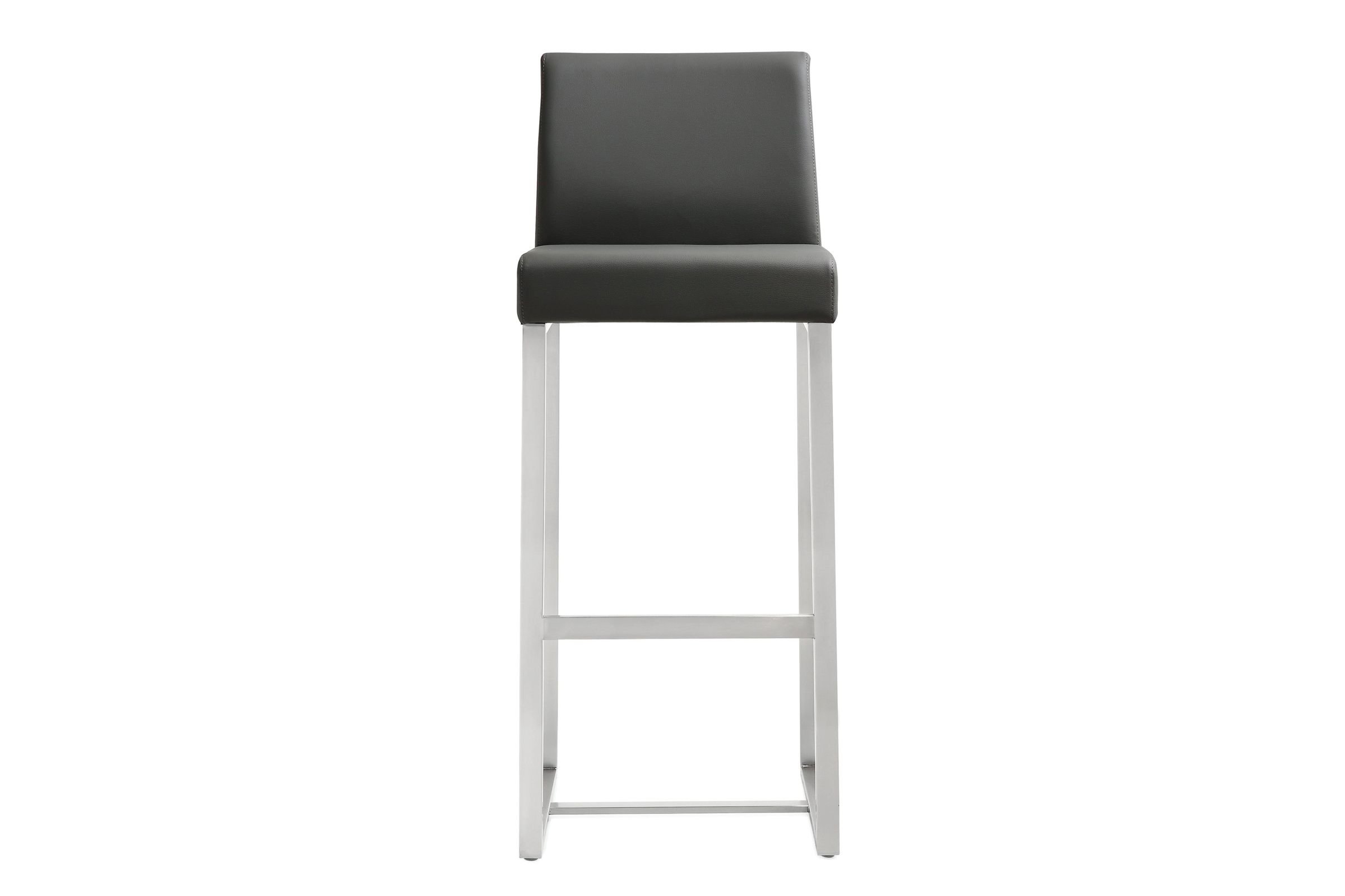 Denmark Grey Stainless Steel Barstool (Set of 2)