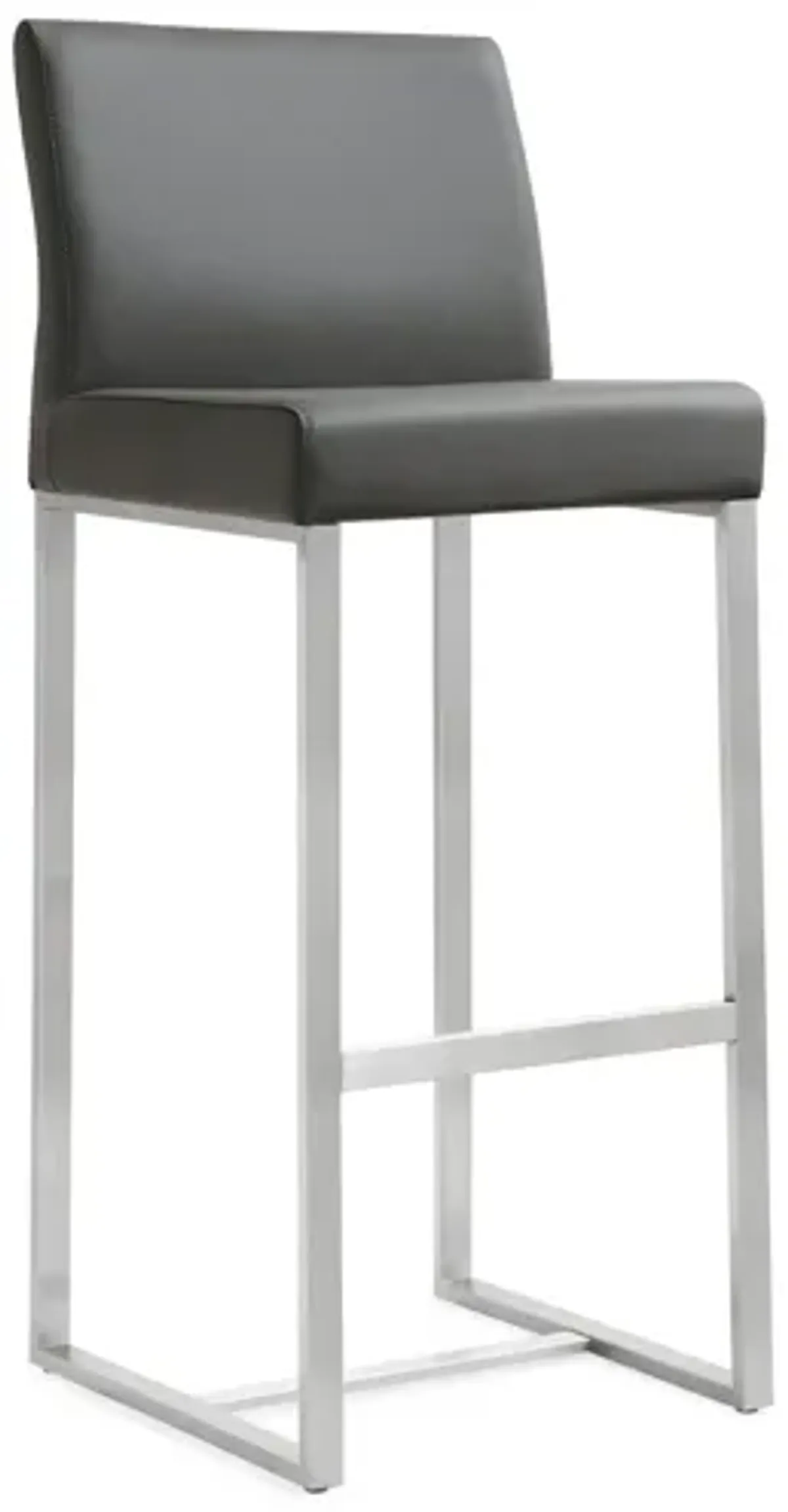 Denmark Grey Stainless Steel Barstool (Set of 2)