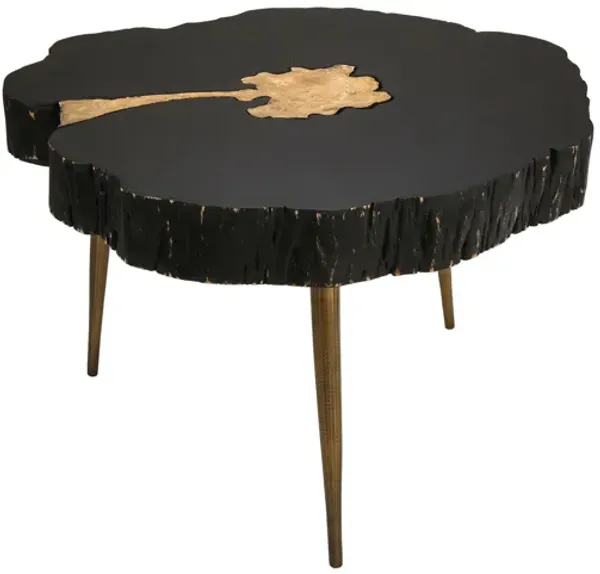 Timber Black and Brass Coffee Table
