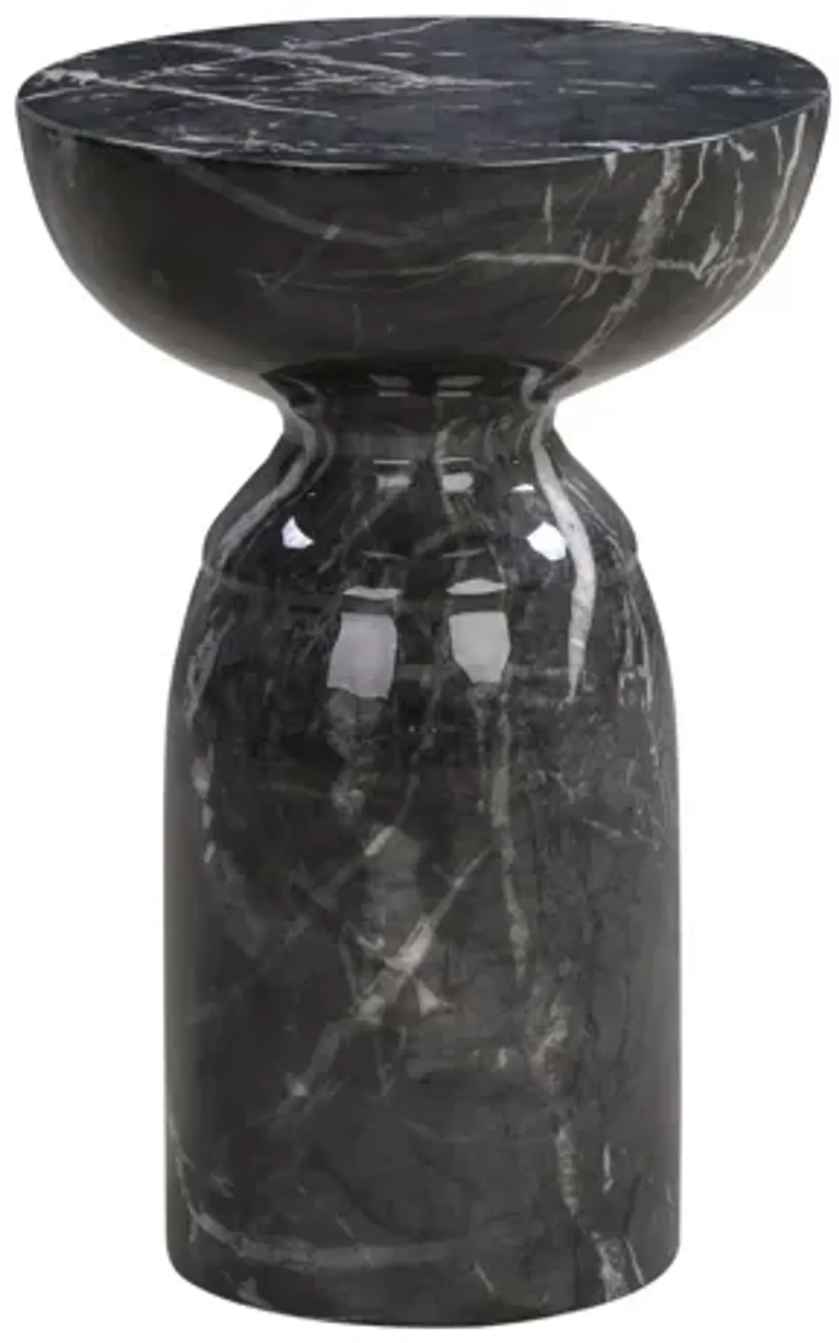 Rue Black Marble Side Table