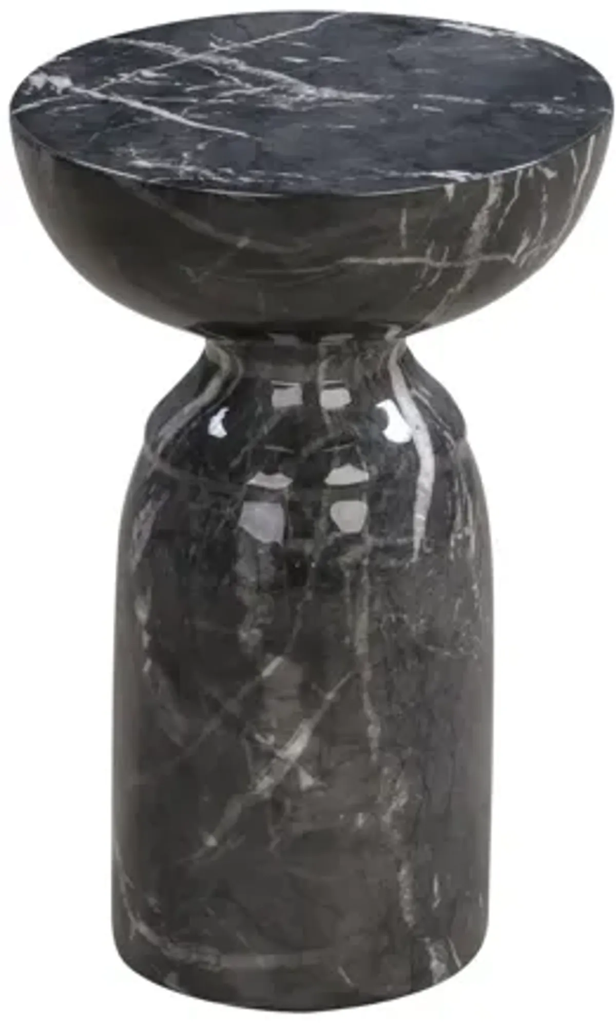 Rue Black Marble Side Table