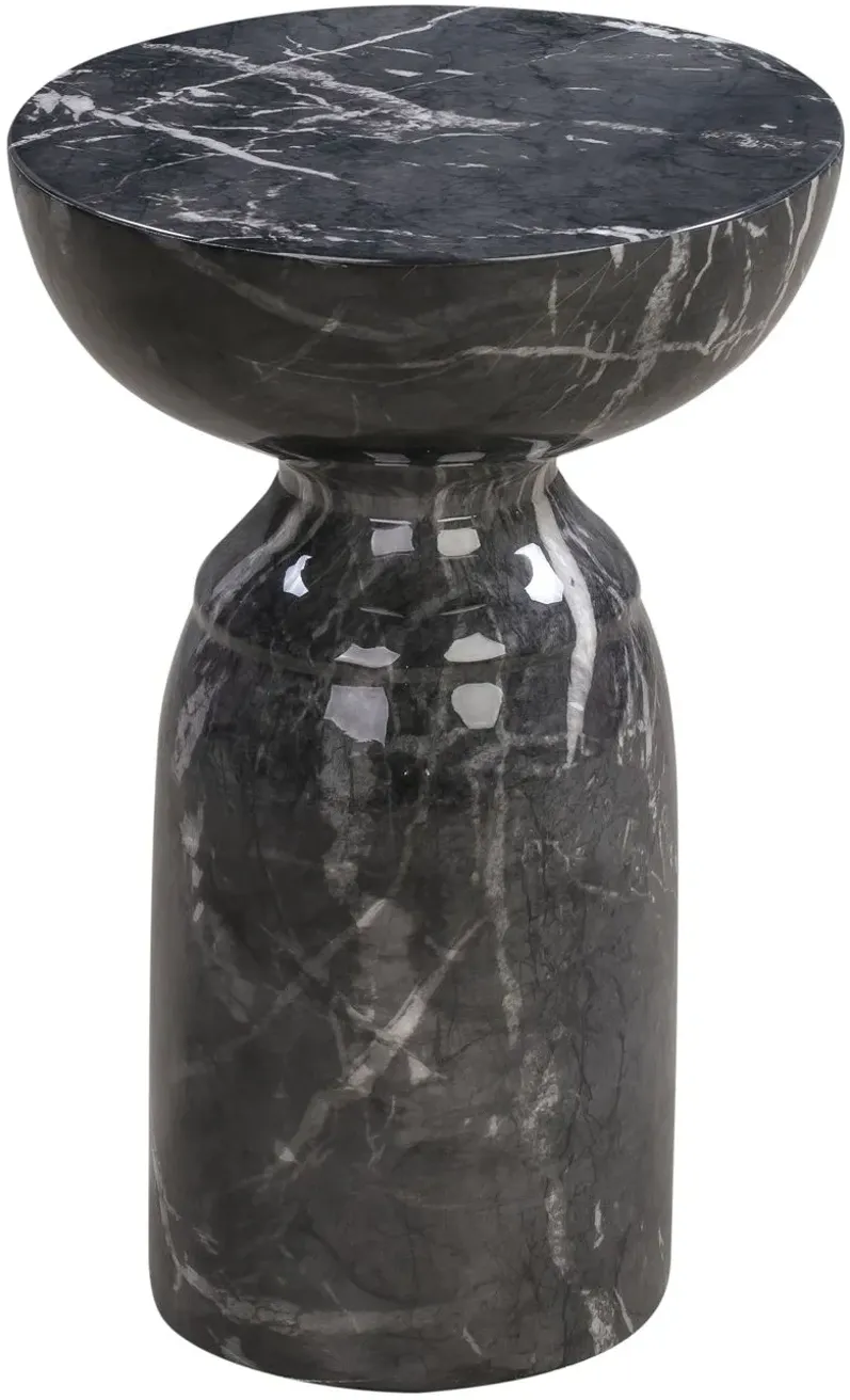 Rue Black Marble Side Table