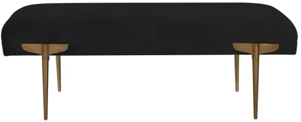 Brno Black Velvet Bench