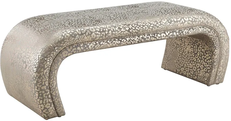 Kenya Gilded Leopard Bench