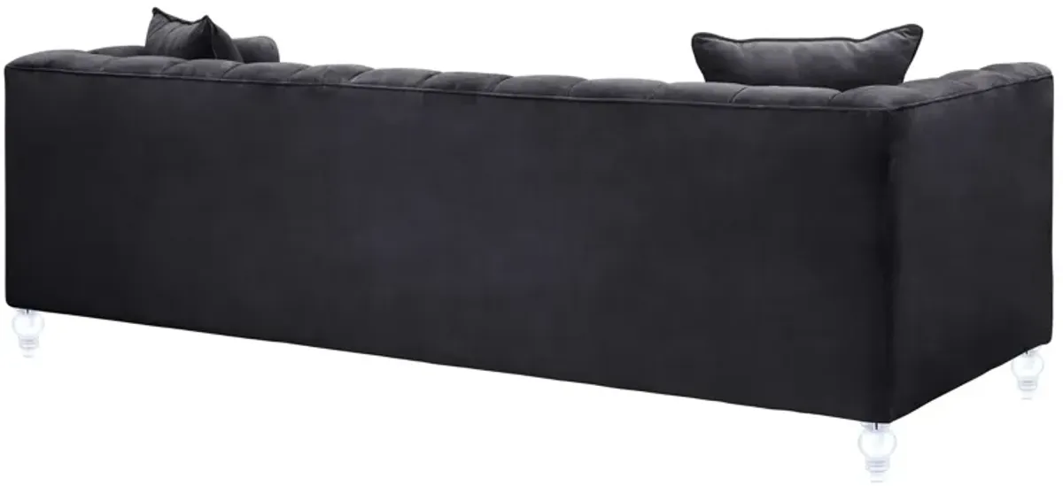 Bea Grey Velvet Sofa