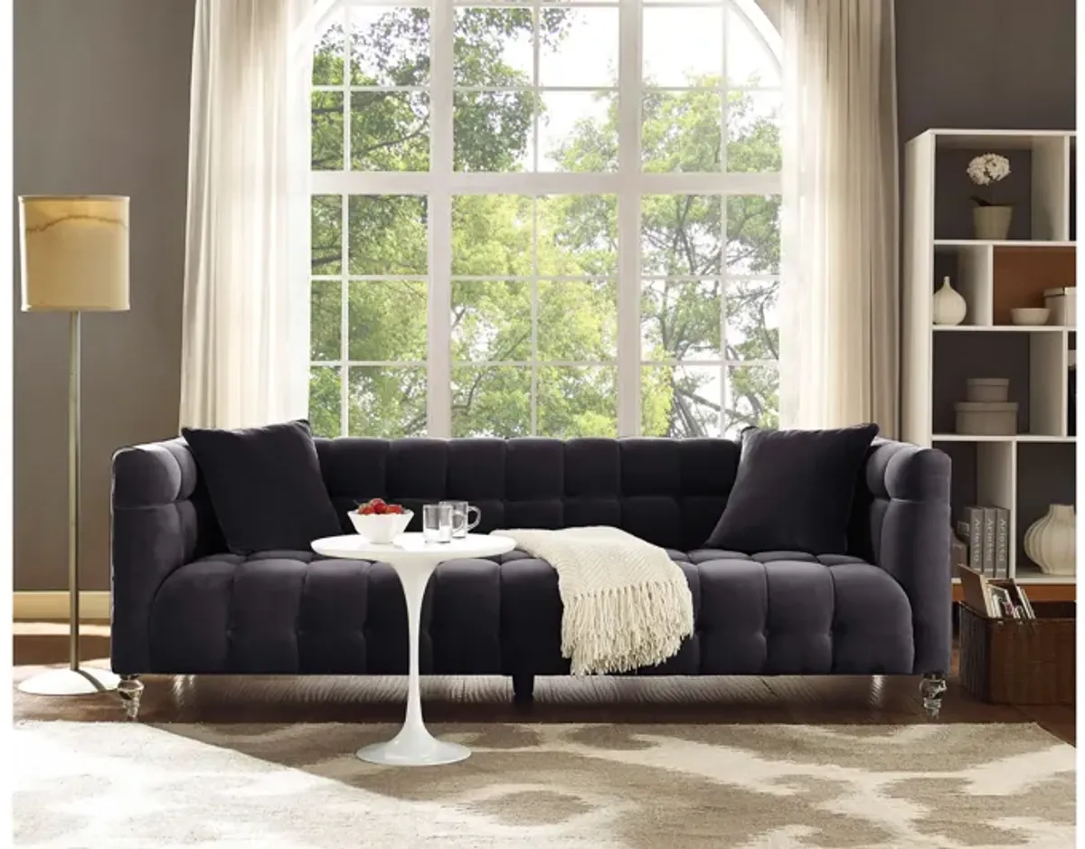 Bea Grey Velvet Sofa