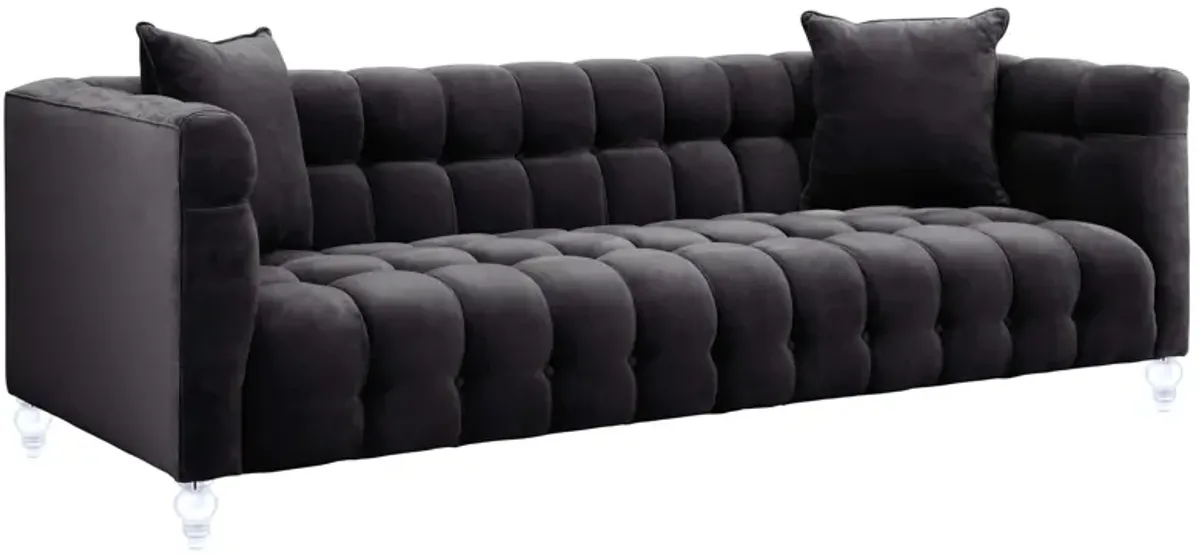 Bea Grey Velvet Sofa