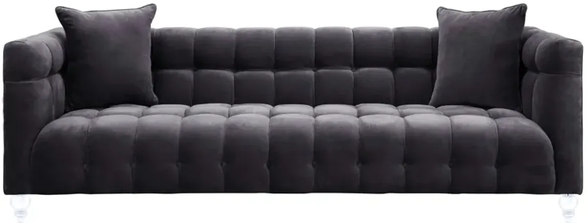 Bea Grey Velvet Sofa