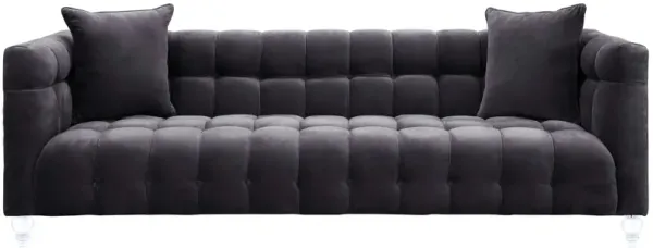 Bea Grey Velvet Sofa