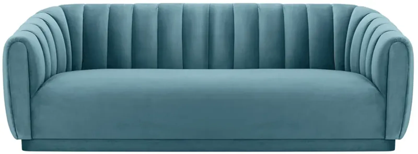 Arno Sea Blue Velvet Sofa