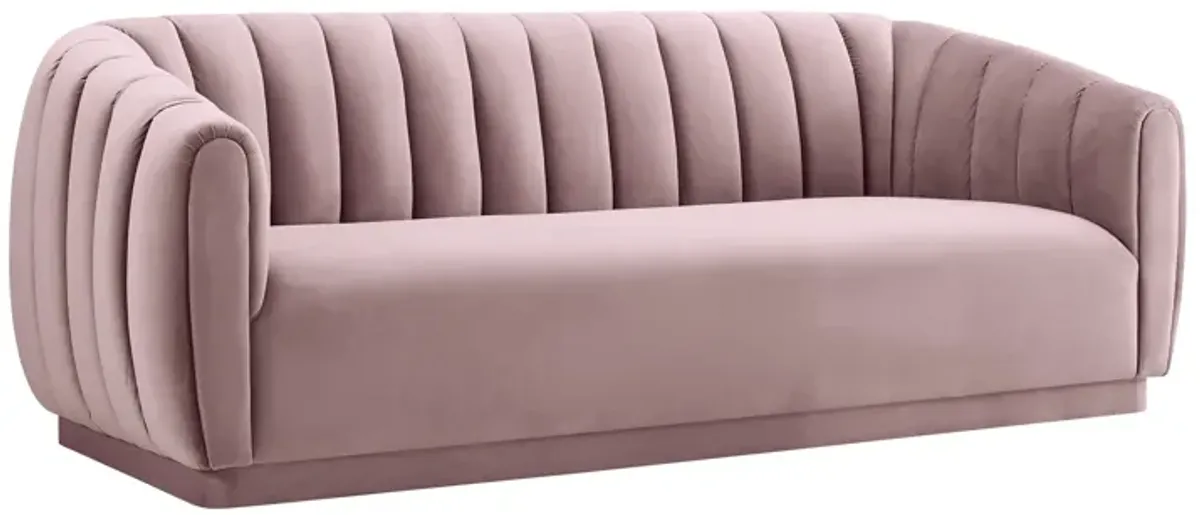 Arno Mauve Velvet Sofa