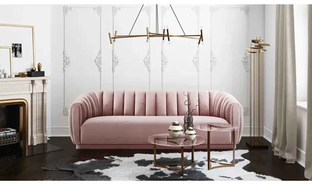 Arno Mauve Velvet Sofa