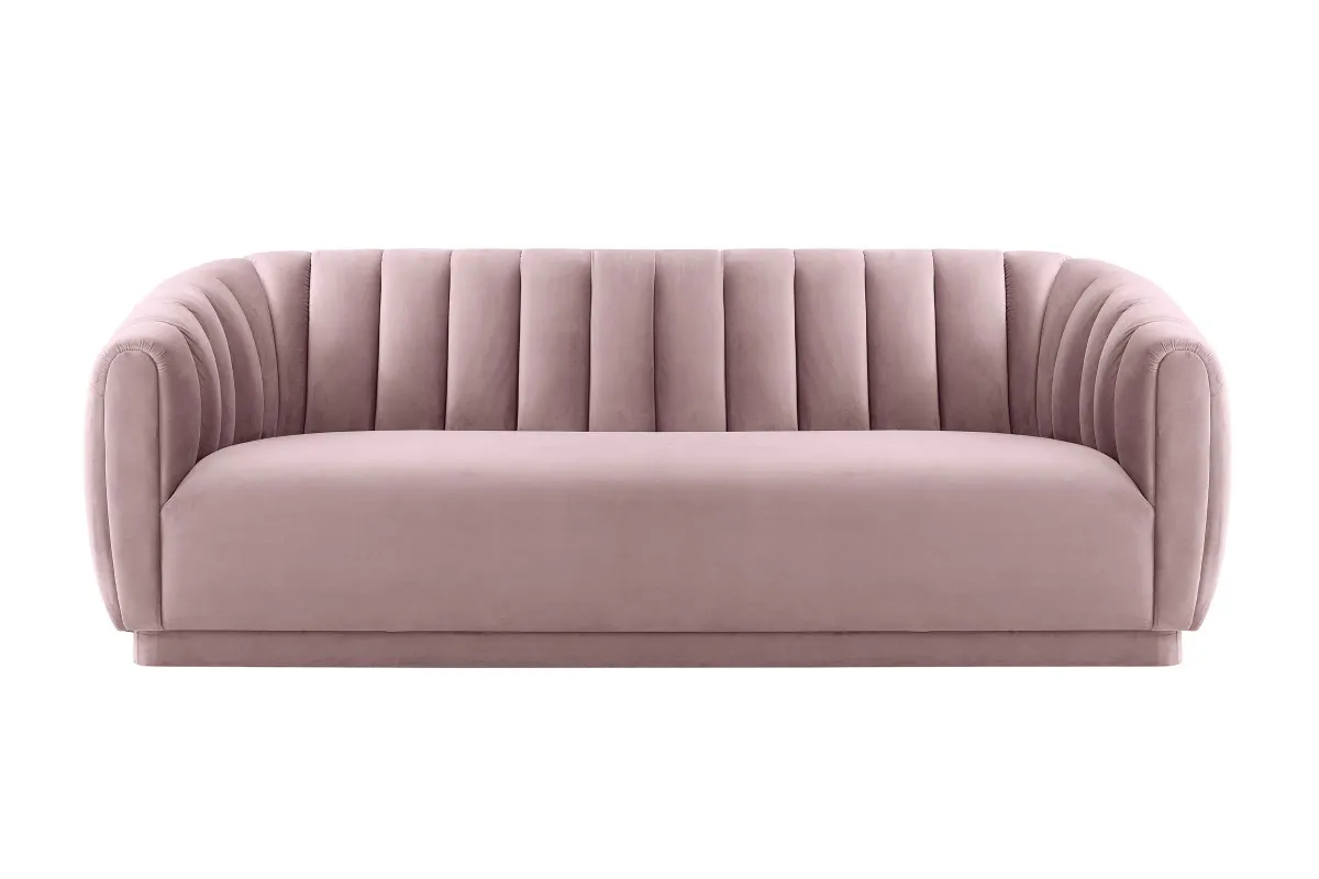 Arno Mauve Velvet Sofa