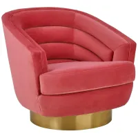 Canyon Hot Pink Velvet Swivel Chair