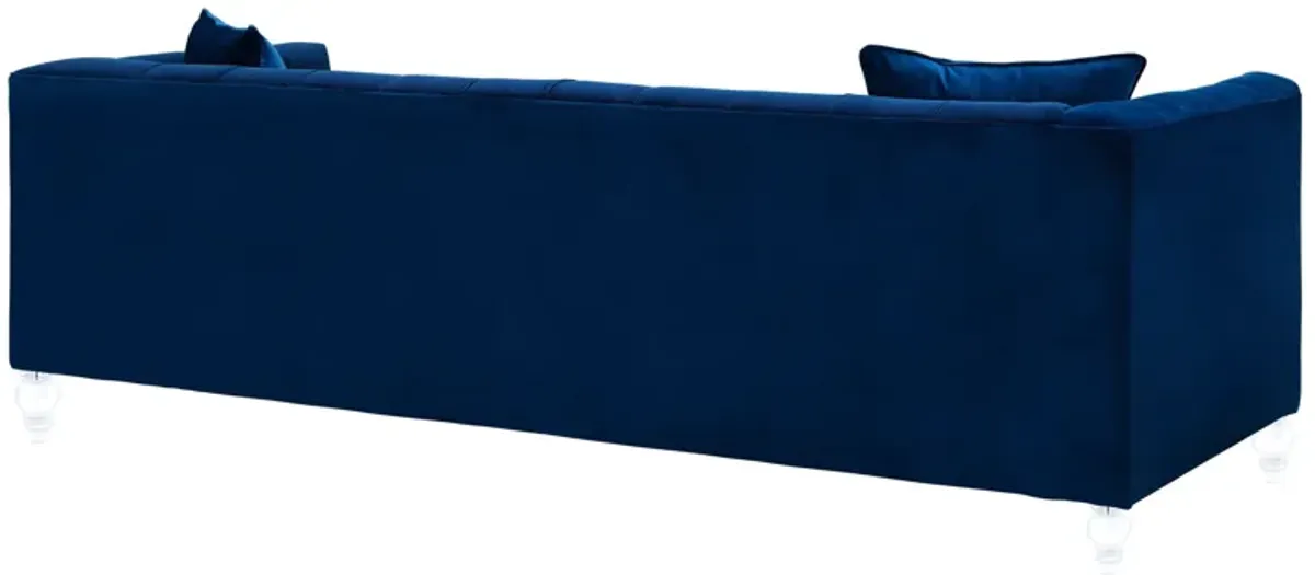 Bea Navy Velvet Sofa