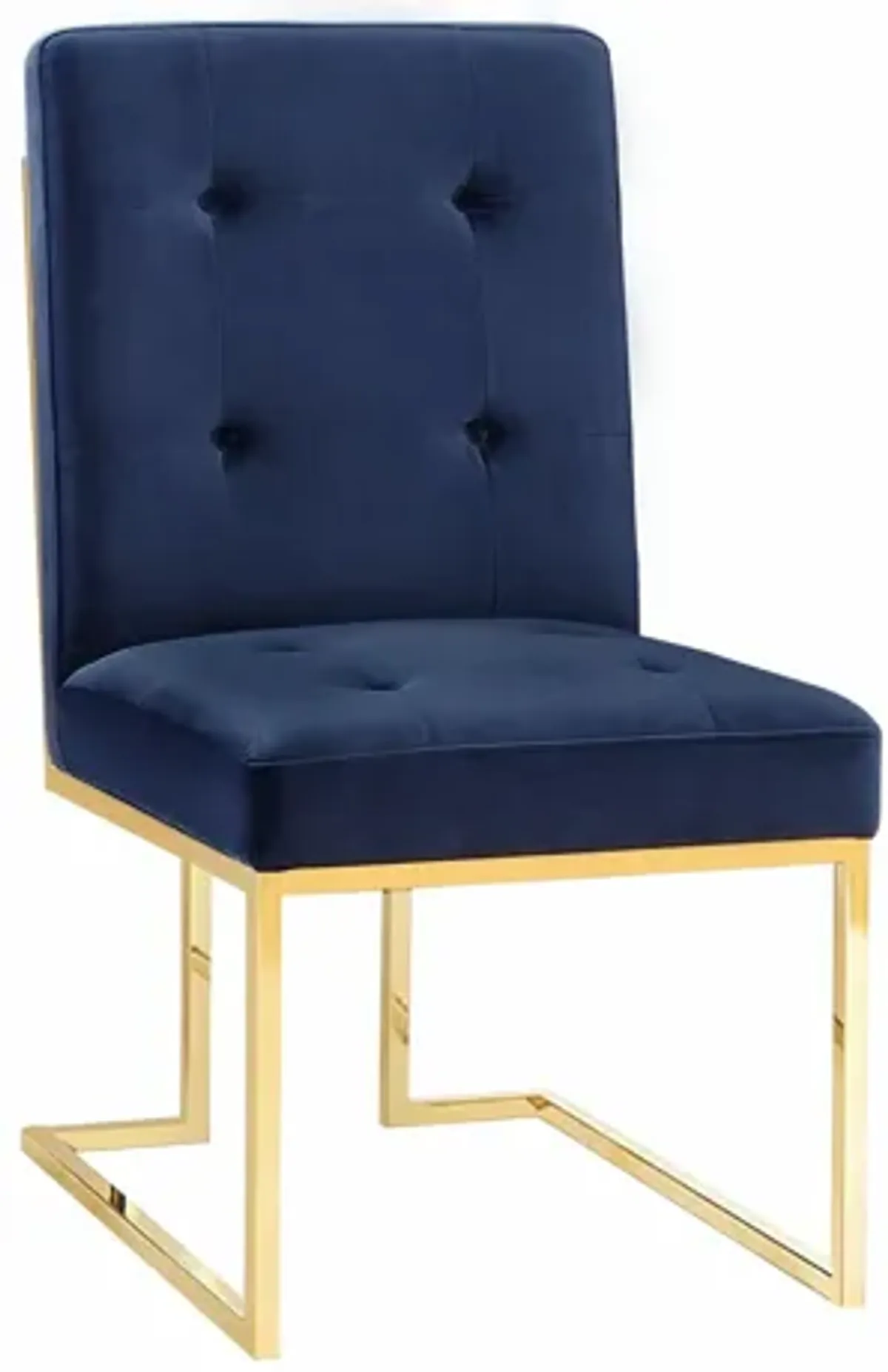 Akiko Navy Velvet Chair - Set of 2